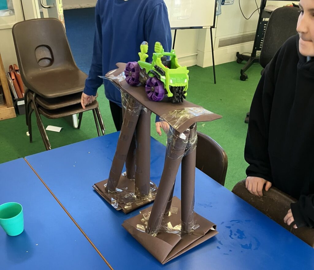 Snowdon Village pupils showcase engineering talents with bridge-building project