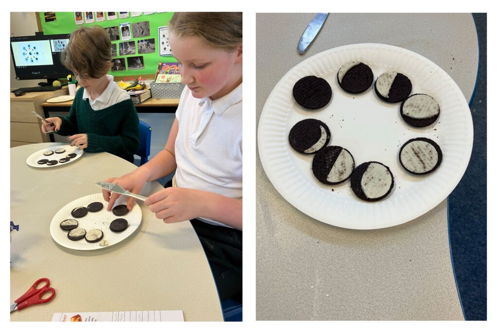Pupils learn about Moon phases
